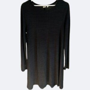 GAP Women's Black Long Sleeve Swing Dress